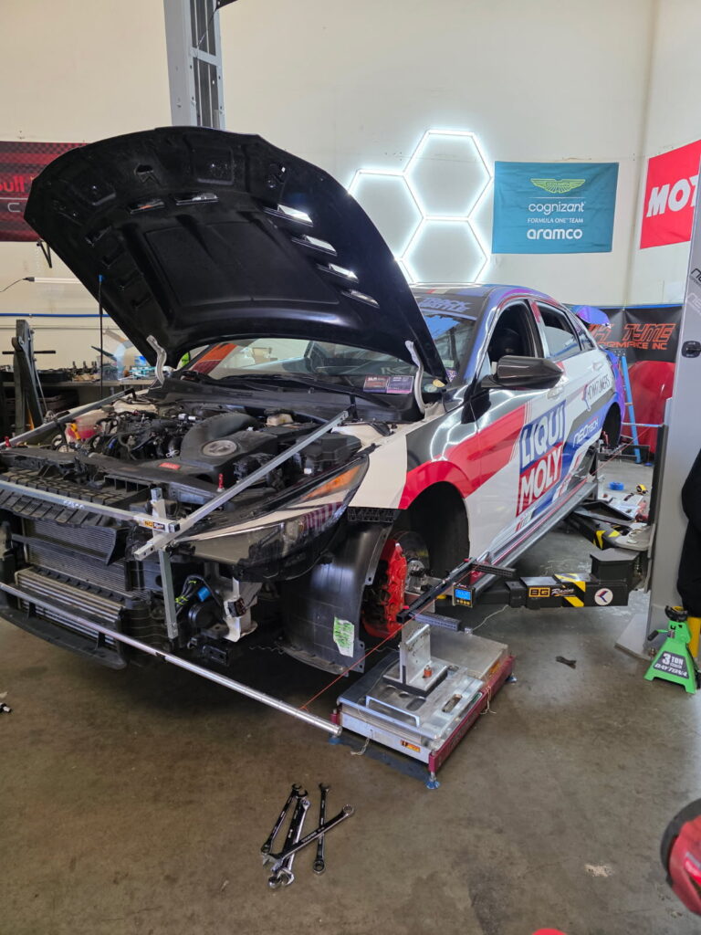 Corner Balancing an Hyundai Elantra N racecar